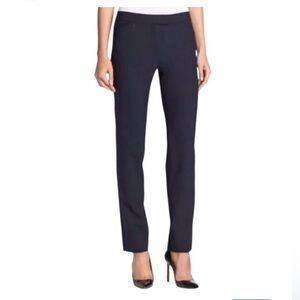 Lafayette 148 New York Women’s Irving Wool Navy Dress Pants in size 10